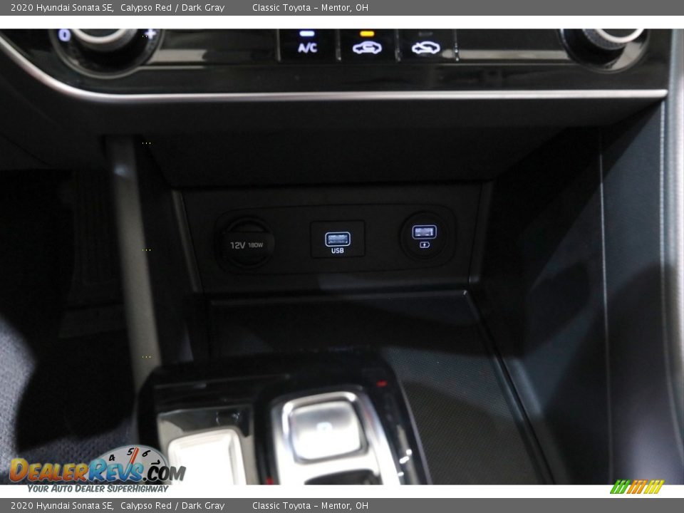 2020 Hyundai Sonata SE Calypso Red / Dark Gray Photo #12