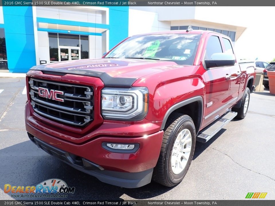 2016 GMC Sierra 1500 SLE Double Cab 4WD Crimson Red Tintcoat / Jet Black Photo #2