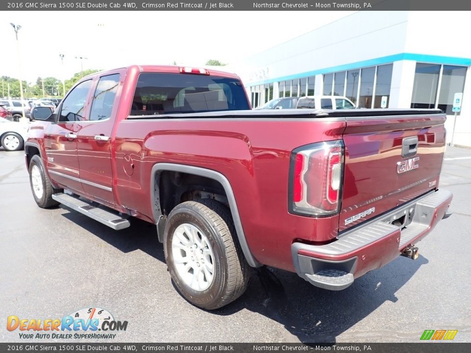 2016 GMC Sierra 1500 SLE Double Cab 4WD Crimson Red Tintcoat / Jet Black Photo #4