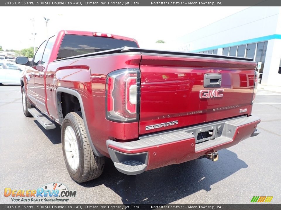 2016 GMC Sierra 1500 SLE Double Cab 4WD Crimson Red Tintcoat / Jet Black Photo #5