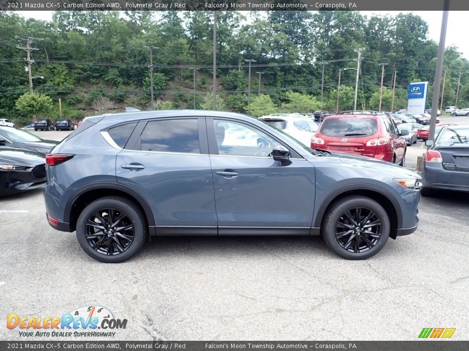 2021 Mazda CX-5 Carbon Edition AWD Polymetal Gray / Red Photo #1