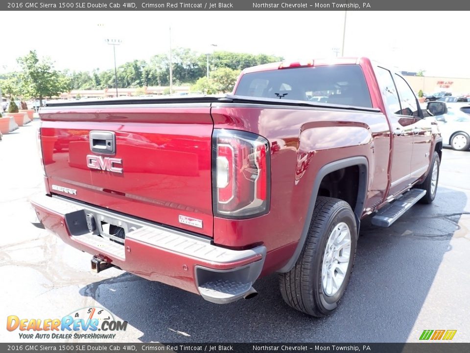 2016 GMC Sierra 1500 SLE Double Cab 4WD Crimson Red Tintcoat / Jet Black Photo #7