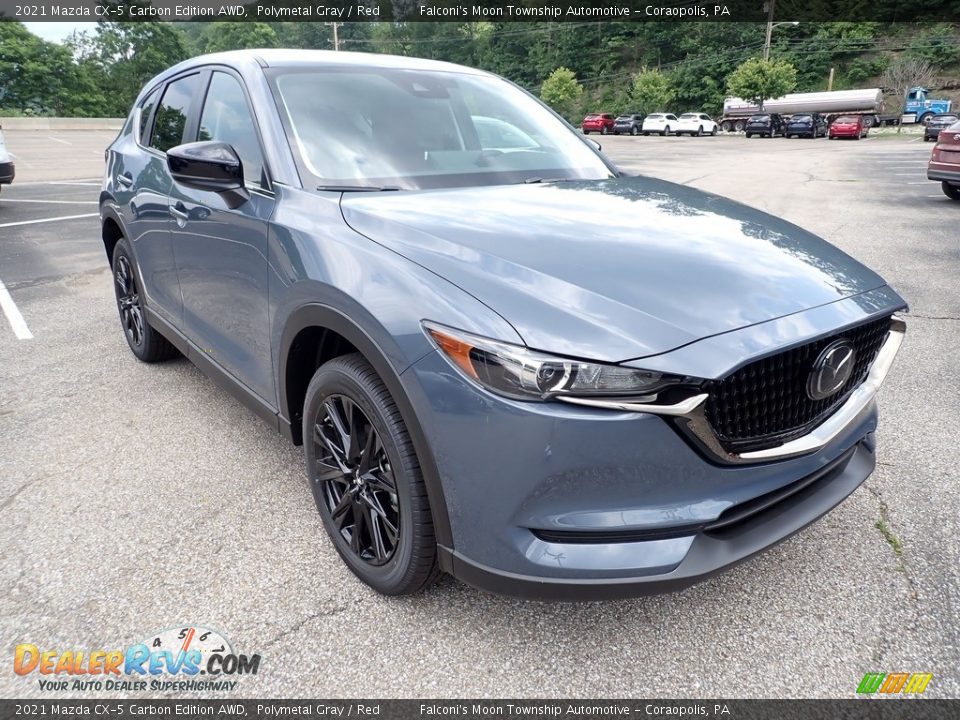 2021 Mazda CX-5 Carbon Edition AWD Polymetal Gray / Red Photo #3