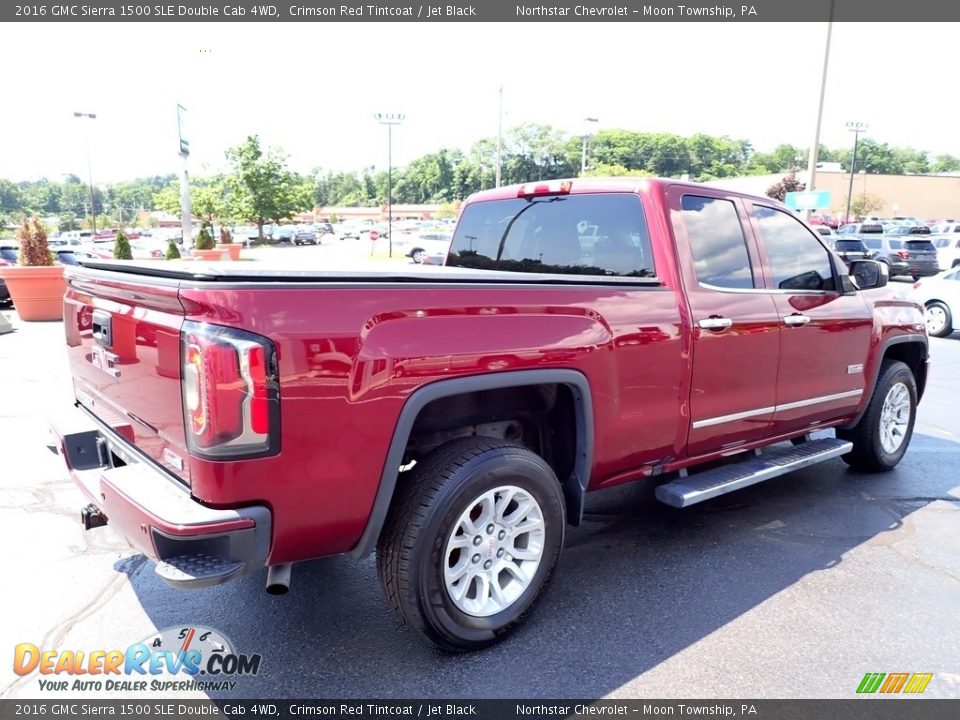 2016 GMC Sierra 1500 SLE Double Cab 4WD Crimson Red Tintcoat / Jet Black Photo #8