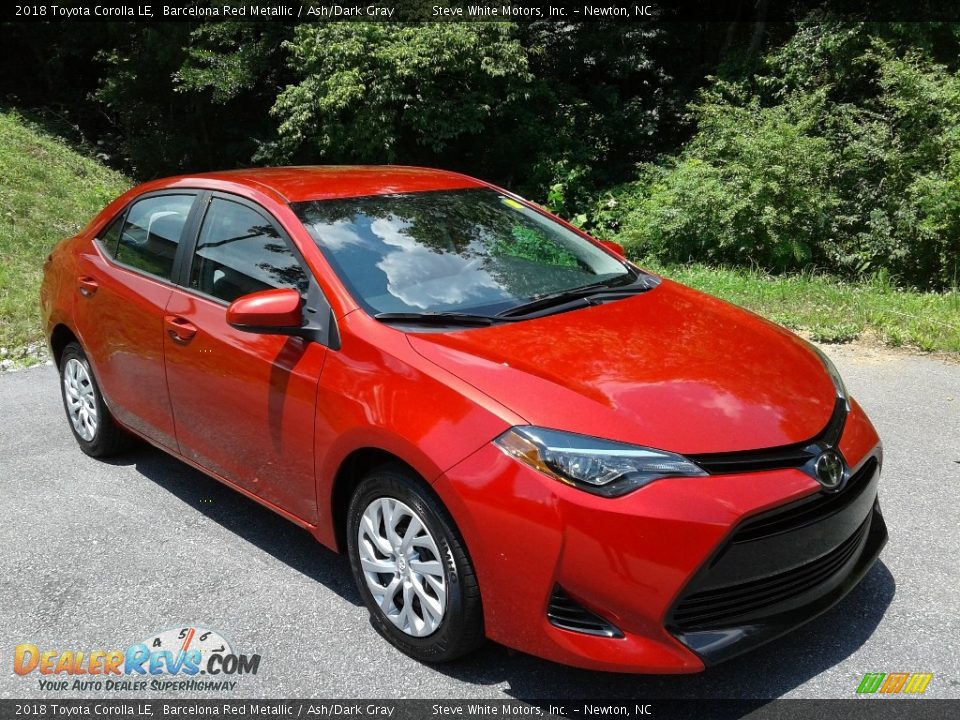 2018 Toyota Corolla LE Barcelona Red Metallic / Ash/Dark Gray Photo #6