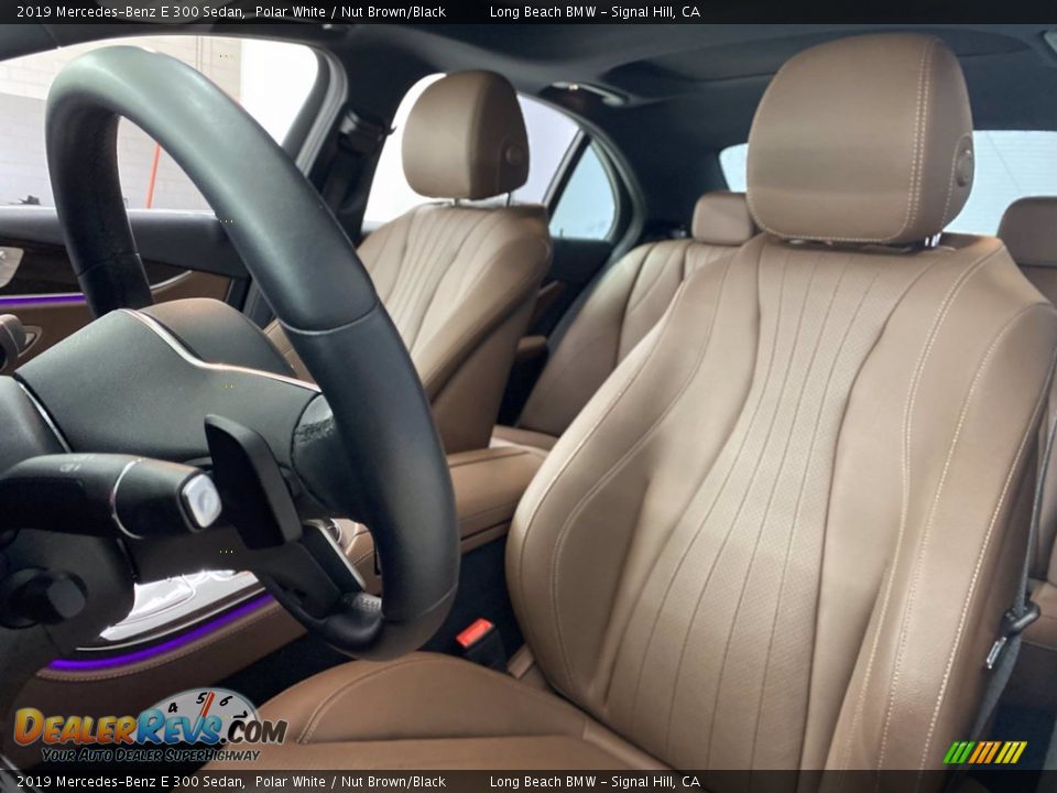 2019 Mercedes-Benz E 300 Sedan Polar White / Nut Brown/Black Photo #17