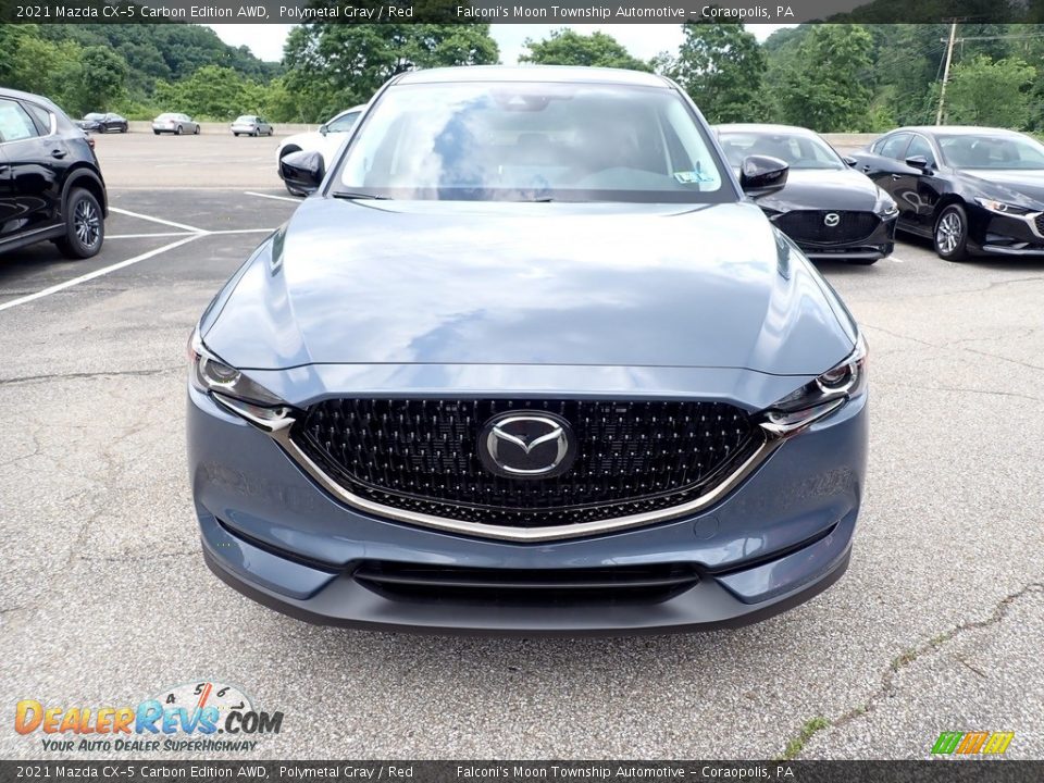 2021 Mazda CX-5 Carbon Edition AWD Polymetal Gray / Red Photo #4