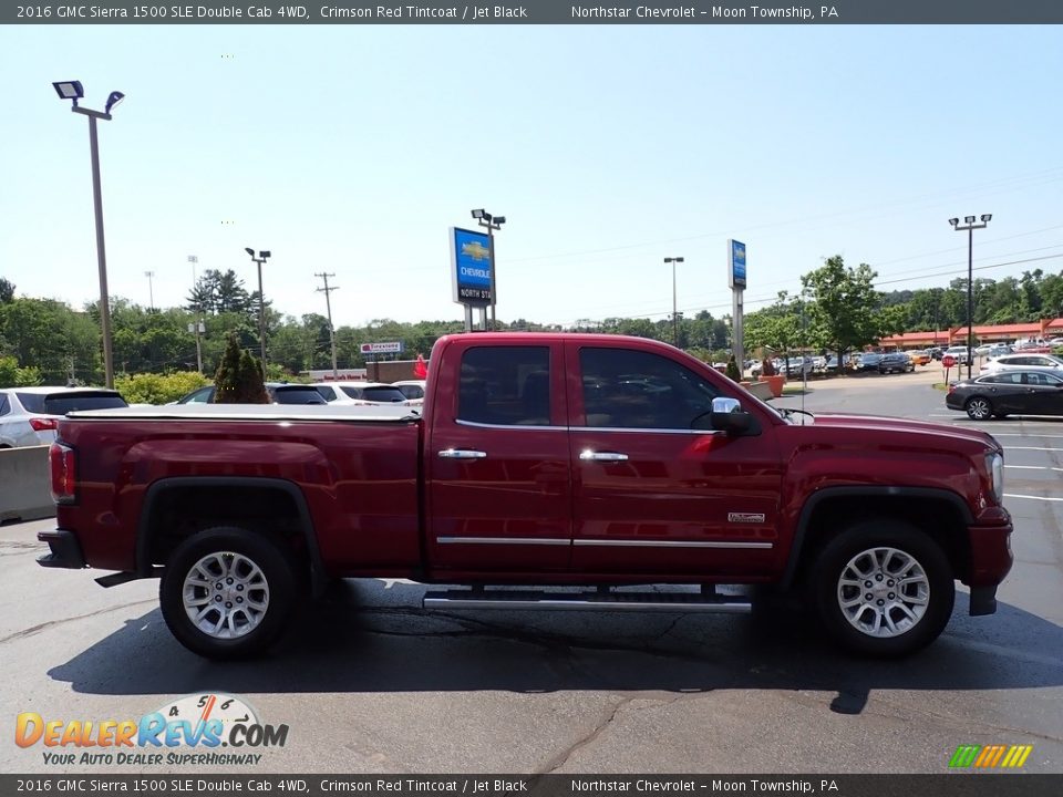 2016 GMC Sierra 1500 SLE Double Cab 4WD Crimson Red Tintcoat / Jet Black Photo #9