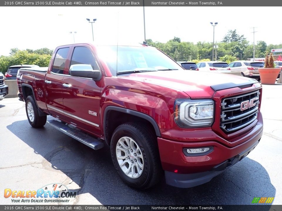 2016 GMC Sierra 1500 SLE Double Cab 4WD Crimson Red Tintcoat / Jet Black Photo #10