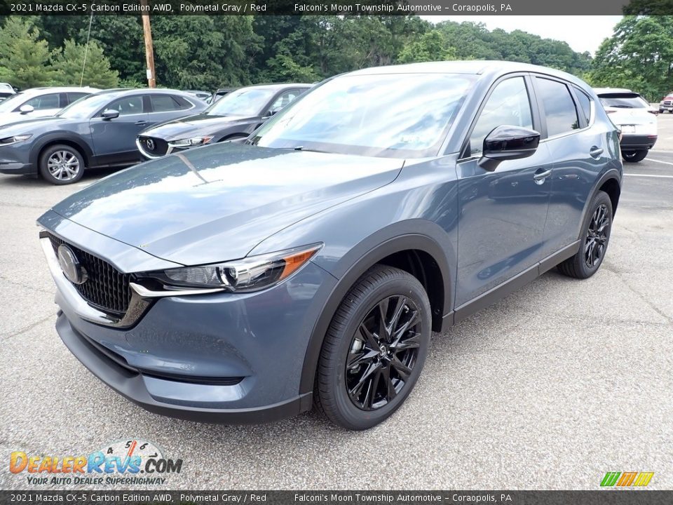 2021 Mazda CX-5 Carbon Edition AWD Polymetal Gray / Red Photo #5