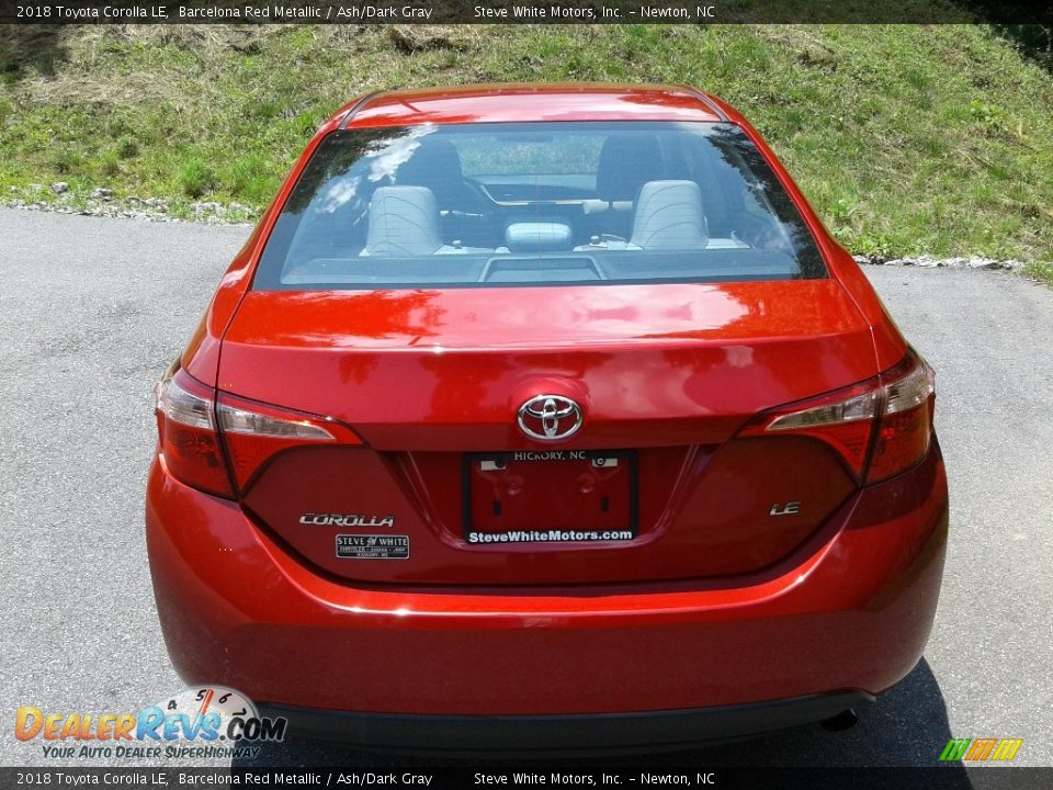 2018 Toyota Corolla LE Barcelona Red Metallic / Ash/Dark Gray Photo #8