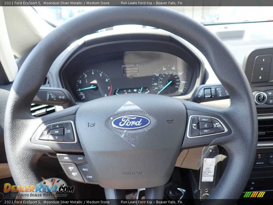2021 Ford EcoSport S Moondust Silver Metallic / Medium Stone Photo #20