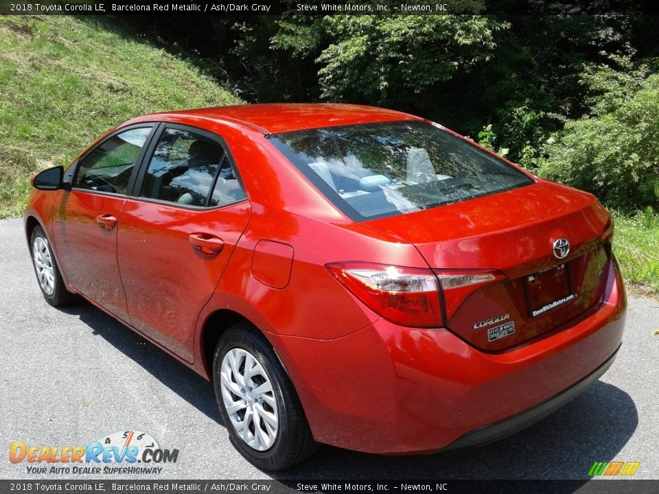 2018 Toyota Corolla LE Barcelona Red Metallic / Ash/Dark Gray Photo #9