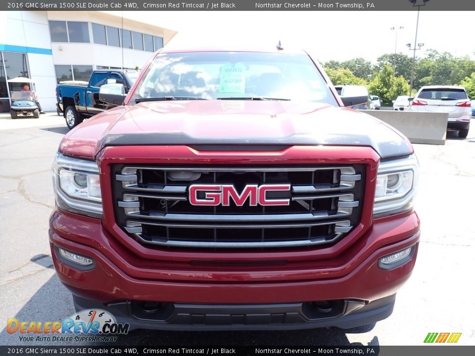 2016 GMC Sierra 1500 SLE Double Cab 4WD Crimson Red Tintcoat / Jet Black Photo #12