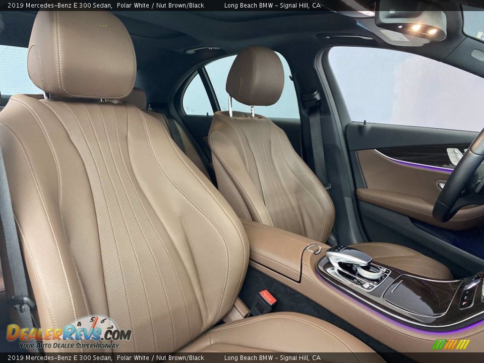 2019 Mercedes-Benz E 300 Sedan Polar White / Nut Brown/Black Photo #33