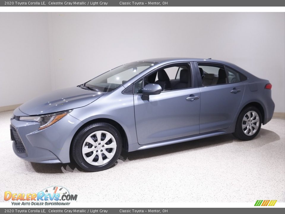 2020 Toyota Corolla LE Celestite Gray Metallic / Light Gray Photo #3