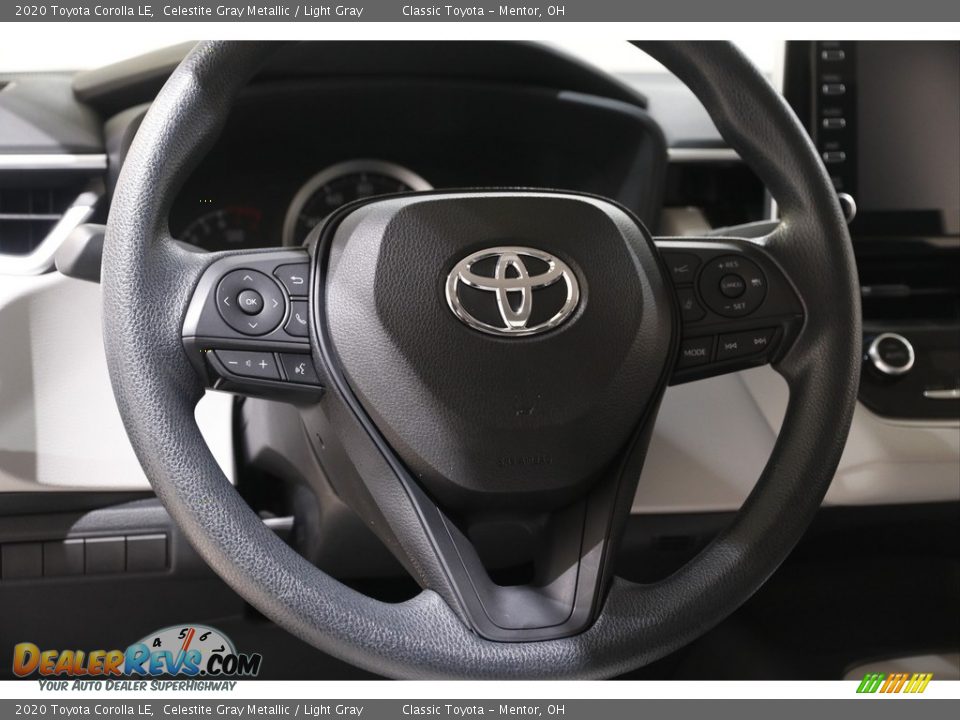 2020 Toyota Corolla LE Celestite Gray Metallic / Light Gray Photo #7