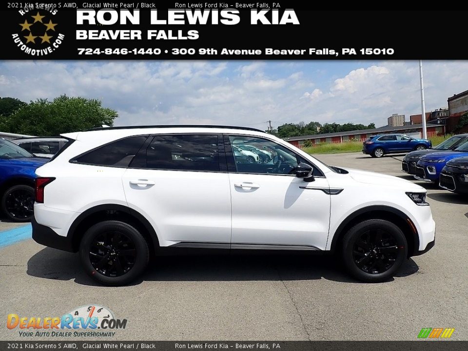 2021 Kia Sorento S AWD Glacial White Pearl / Black Photo #1