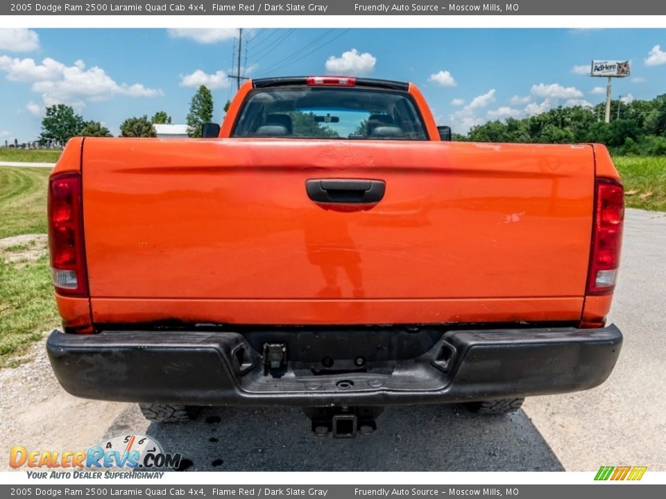 2005 Dodge Ram 2500 Laramie Quad Cab 4x4 Flame Red / Dark Slate Gray Photo #5