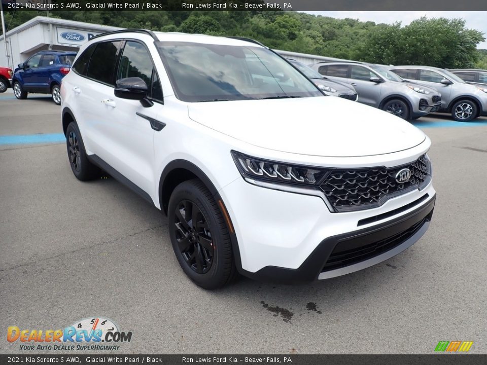 2021 Kia Sorento S AWD Glacial White Pearl / Black Photo #3