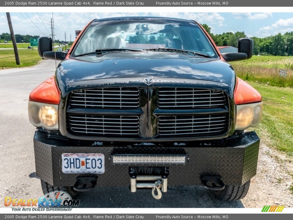 2005 Dodge Ram 2500 Laramie Quad Cab 4x4 Flame Red / Dark Slate Gray Photo #9