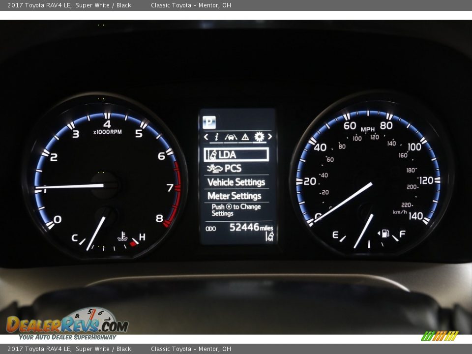 2017 Toyota RAV4 LE Super White / Black Photo #8