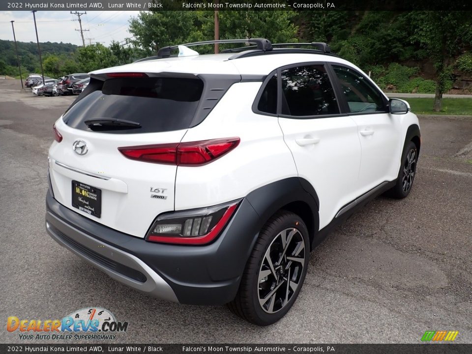 2022 Hyundai Kona Limited AWD Lunar White / Black Photo #2