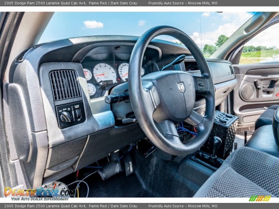 2005 Dodge Ram 2500 Laramie Quad Cab 4x4 Flame Red / Dark Slate Gray Photo #20