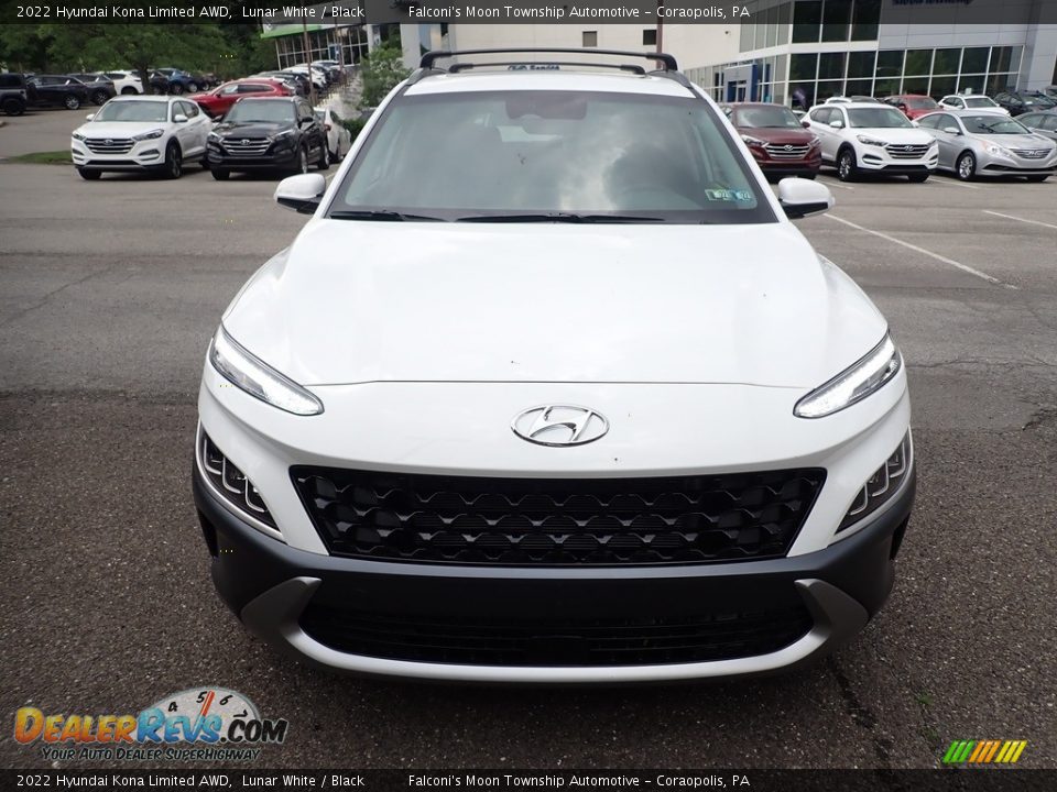 2022 Hyundai Kona Limited AWD Lunar White / Black Photo #4