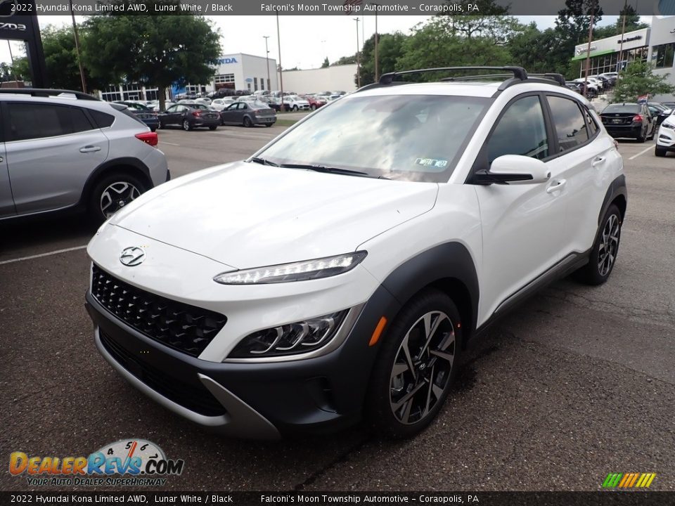 2022 Hyundai Kona Limited AWD Lunar White / Black Photo #5