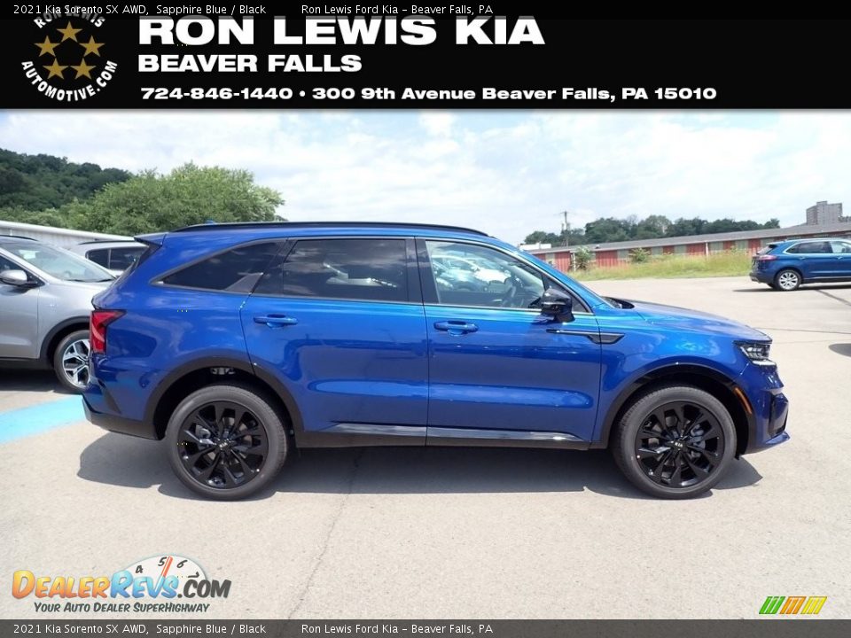 2021 Kia Sorento SX AWD Sapphire Blue / Black Photo #1