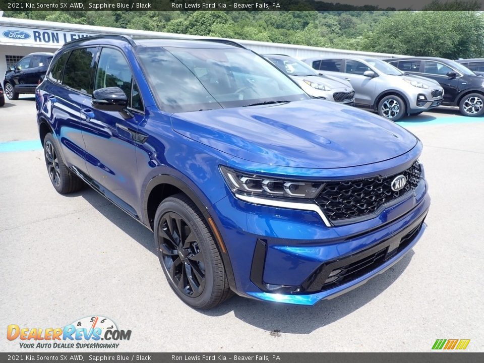 Front 3/4 View of 2021 Kia Sorento SX AWD Photo #3