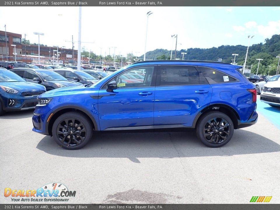 Sapphire Blue 2021 Kia Sorento SX AWD Photo #6