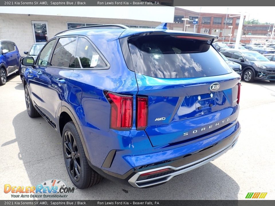 2021 Kia Sorento SX AWD Sapphire Blue / Black Photo #7