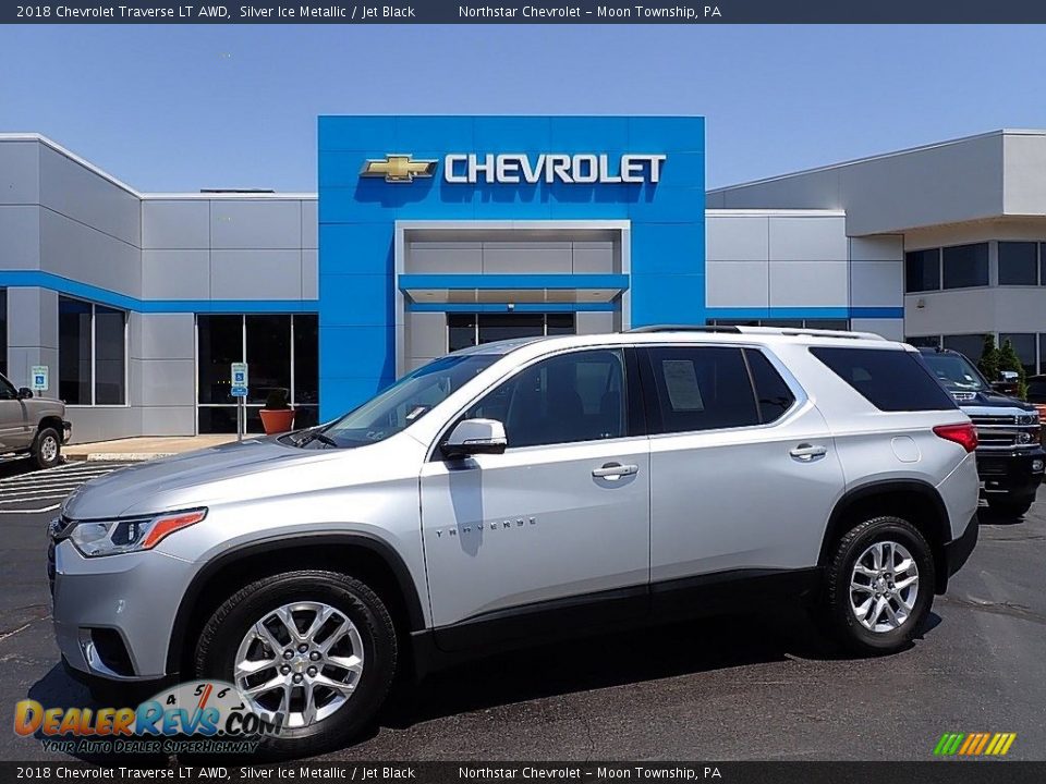 2018 Chevrolet Traverse LT AWD Silver Ice Metallic / Jet Black Photo #1