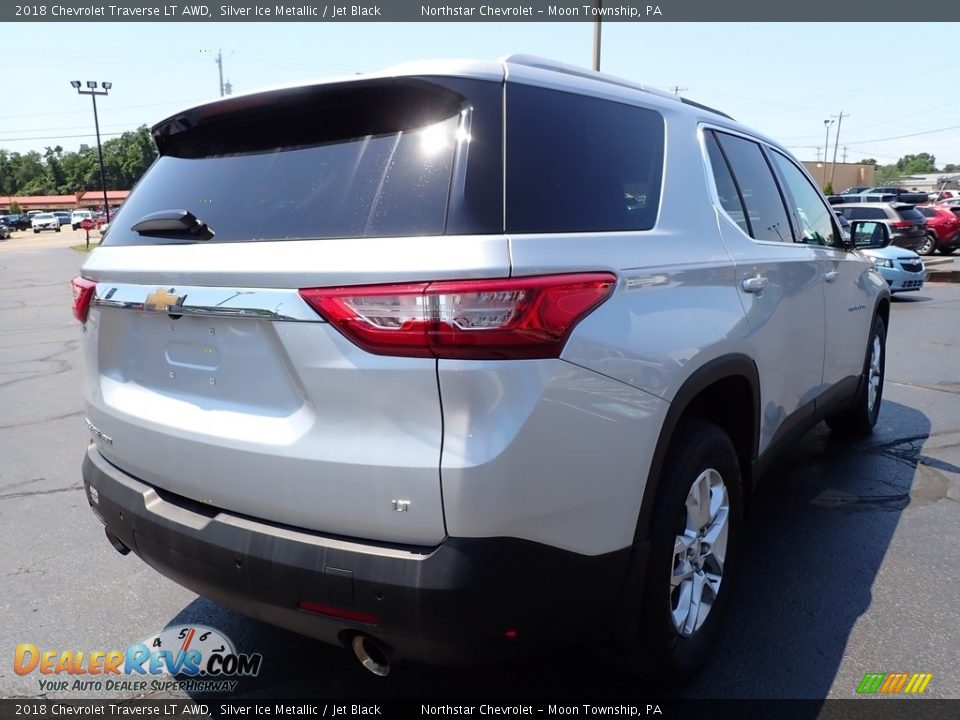 2018 Chevrolet Traverse LT AWD Silver Ice Metallic / Jet Black Photo #8