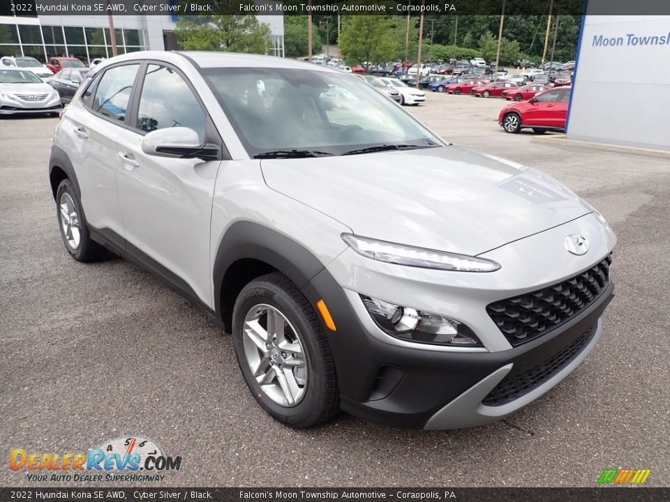 2022 Hyundai Kona SE AWD Cyber Silver / Black Photo #3