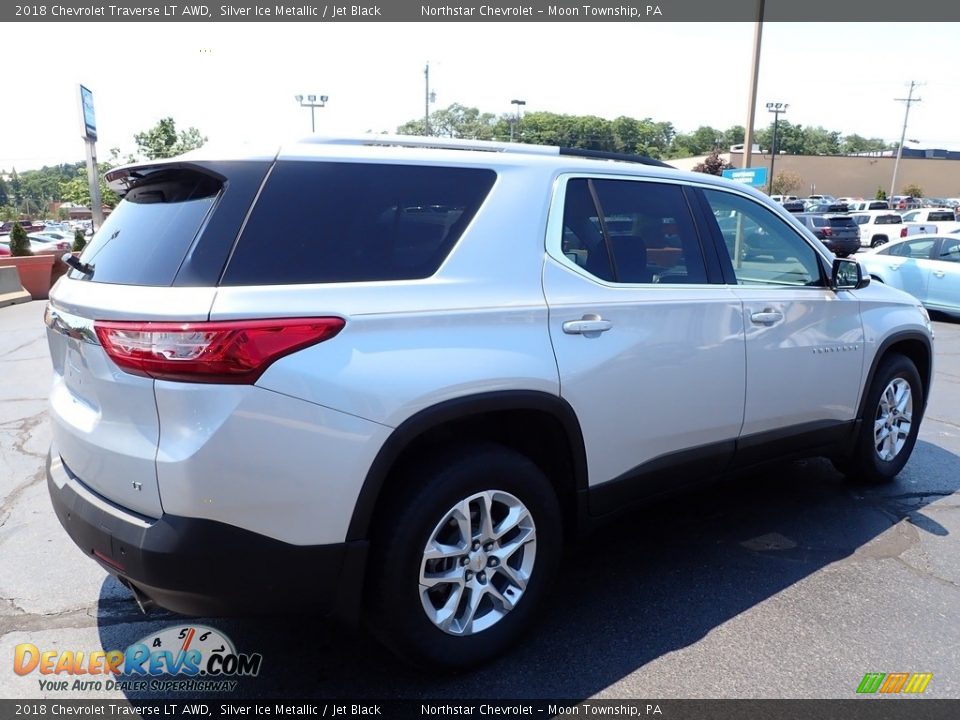 2018 Chevrolet Traverse LT AWD Silver Ice Metallic / Jet Black Photo #9