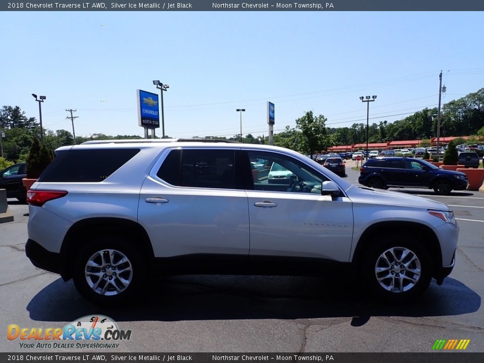 2018 Chevrolet Traverse LT AWD Silver Ice Metallic / Jet Black Photo #10