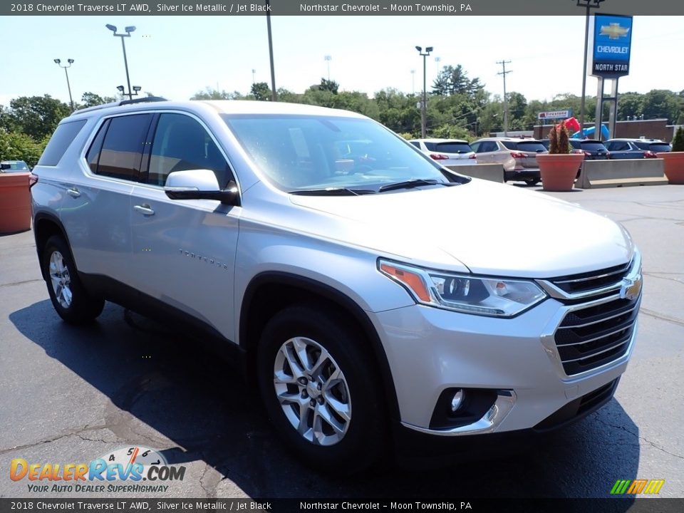 2018 Chevrolet Traverse LT AWD Silver Ice Metallic / Jet Black Photo #11