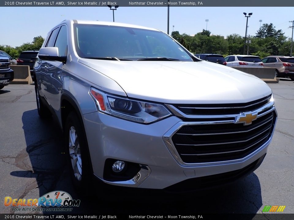 2018 Chevrolet Traverse LT AWD Silver Ice Metallic / Jet Black Photo #12