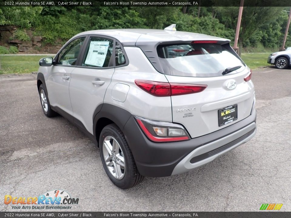 2022 Hyundai Kona SE AWD Cyber Silver / Black Photo #7