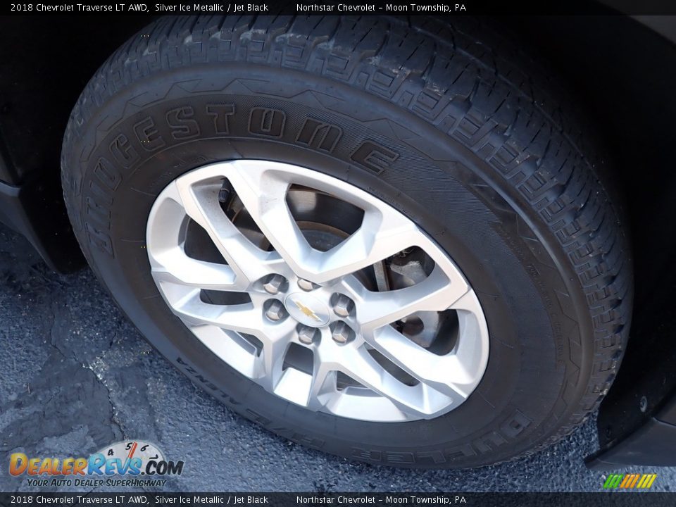 2018 Chevrolet Traverse LT AWD Silver Ice Metallic / Jet Black Photo #14