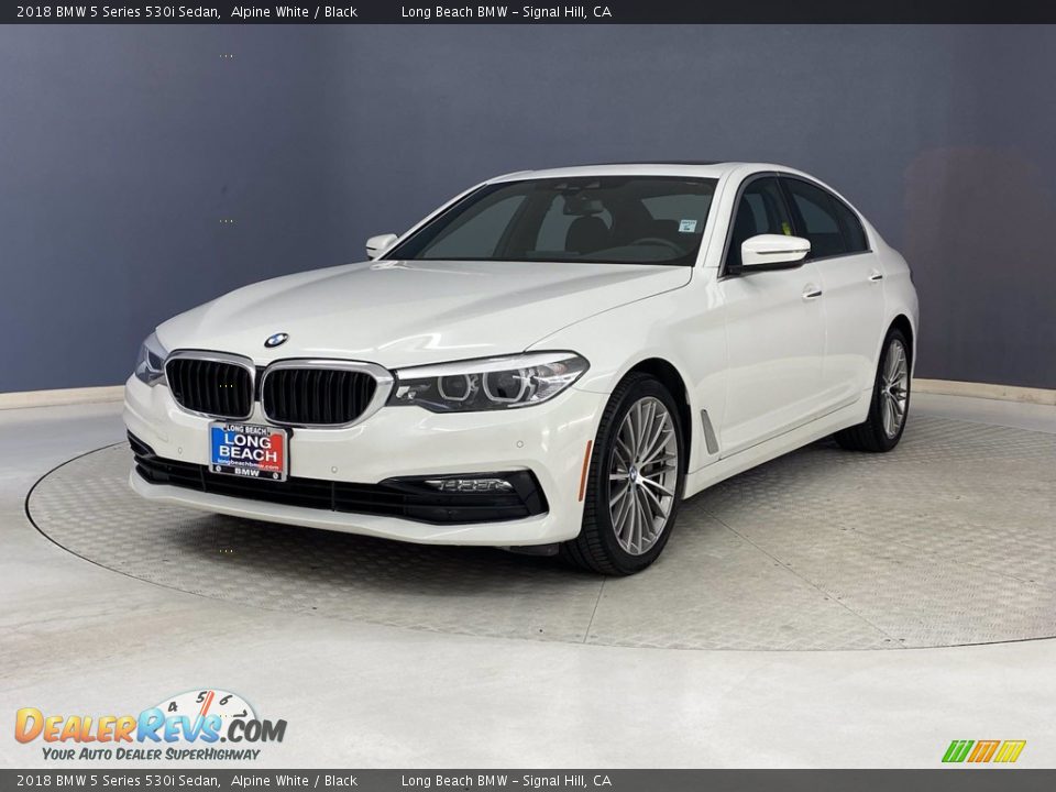 2018 BMW 5 Series 530i Sedan Alpine White / Black Photo #3