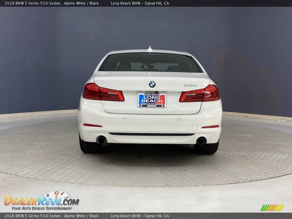 2018 BMW 5 Series 530i Sedan Alpine White / Black Photo #4