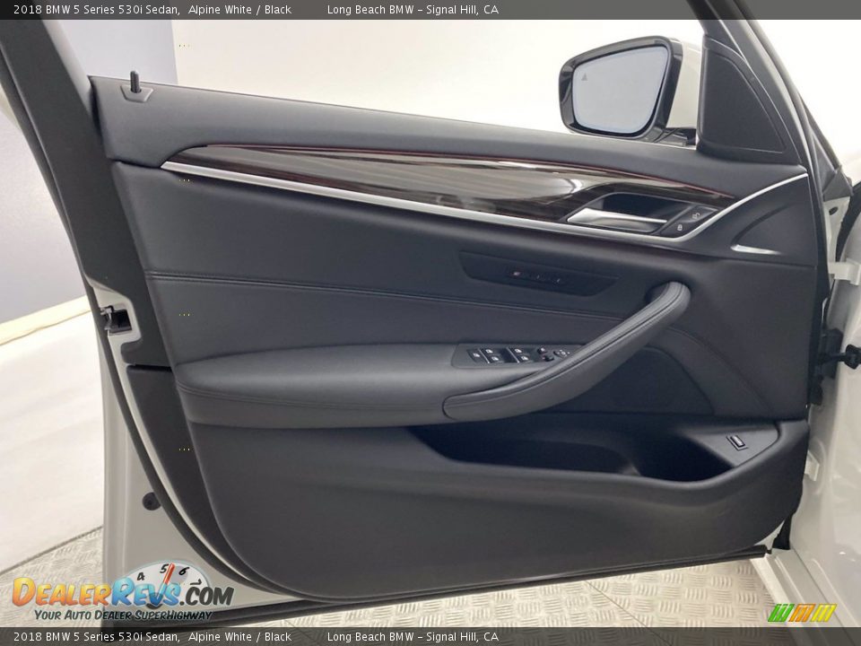 2018 BMW 5 Series 530i Sedan Alpine White / Black Photo #13