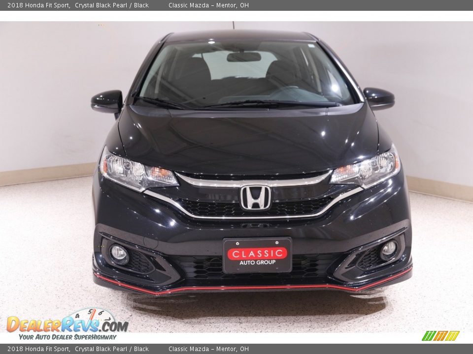 2018 Honda Fit Sport Crystal Black Pearl / Black Photo #2