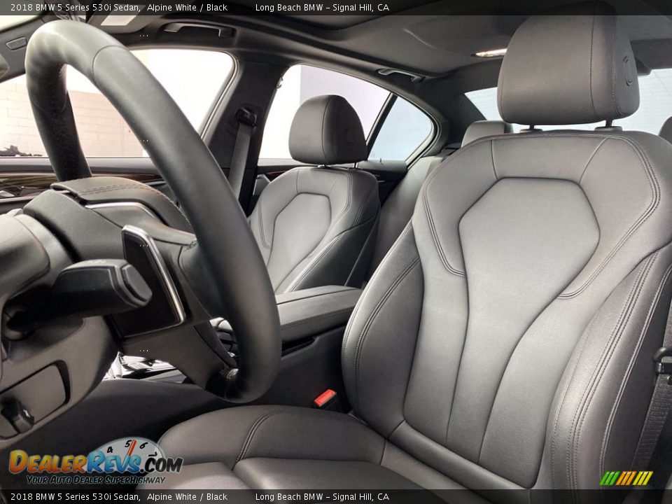 2018 BMW 5 Series 530i Sedan Alpine White / Black Photo #17