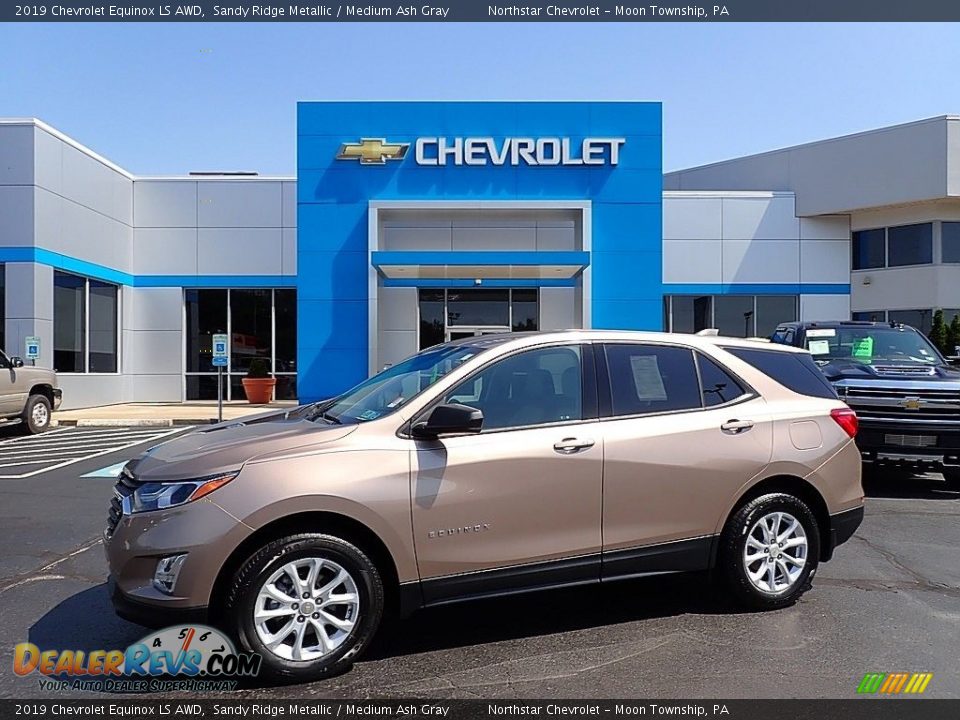 2019 Chevrolet Equinox LS AWD Sandy Ridge Metallic / Medium Ash Gray Photo #1