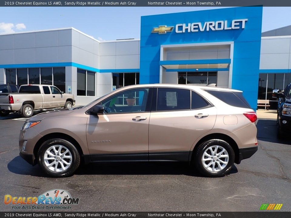 2019 Chevrolet Equinox LS AWD Sandy Ridge Metallic / Medium Ash Gray Photo #3